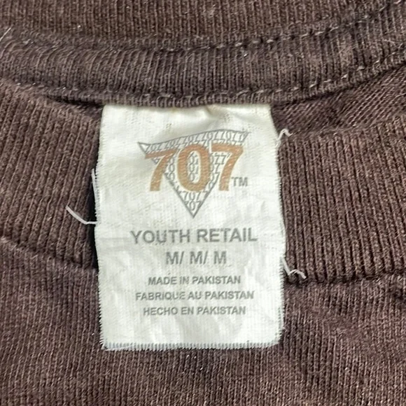 Kids Faux Layered Brown Graphic T-Shirt - Picture 5 of 6